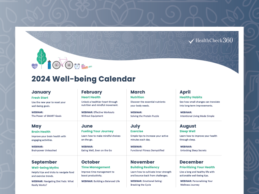 [Free Download] 2024 Well-Being Calendar